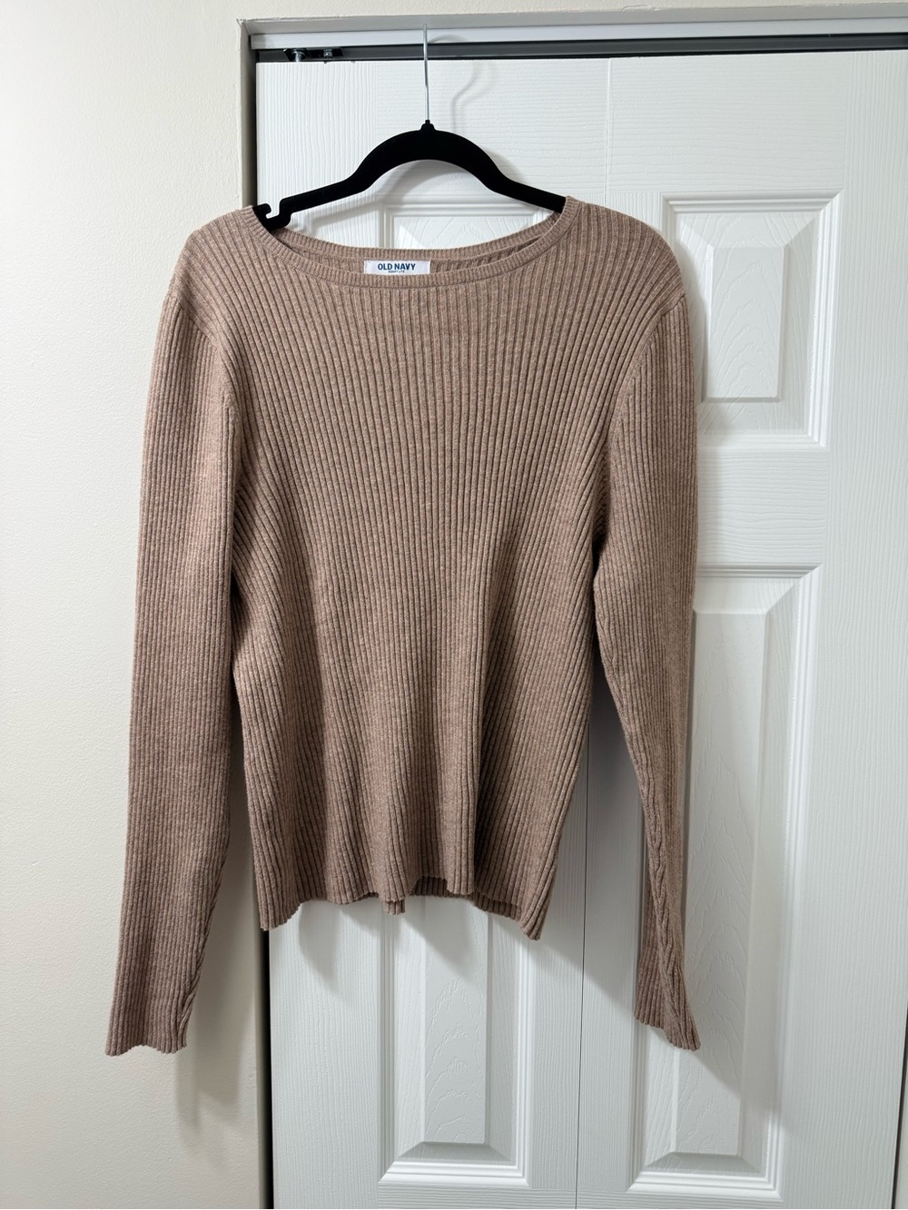Old Navy Taupe Ribbed Sweater XL
